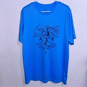 NEW Nike Men’s Bright Blue Graphic Short-Sleeve Tee